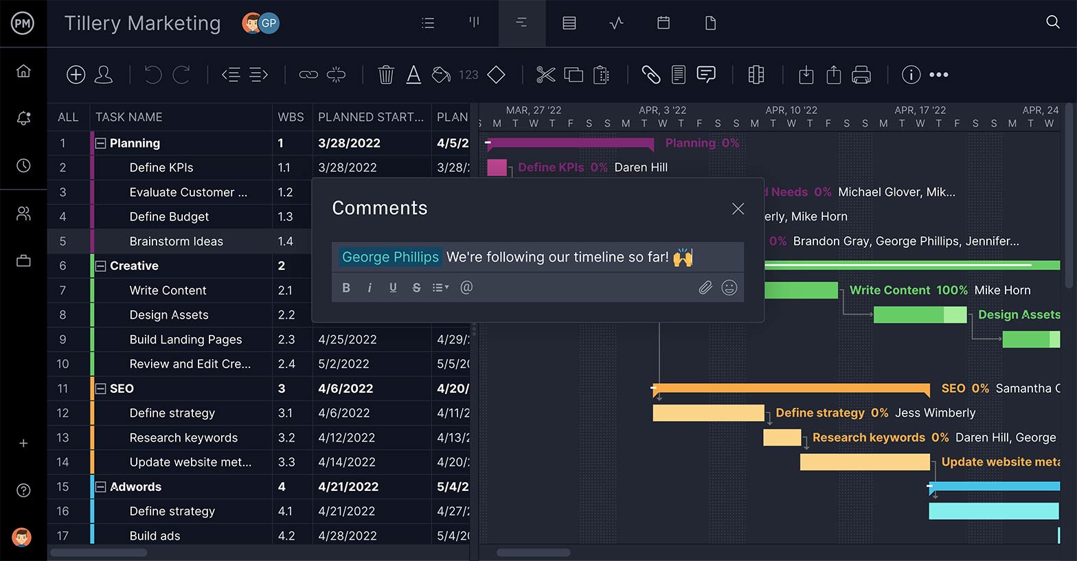 Work better with ProjectManager's cloud-based project management tools