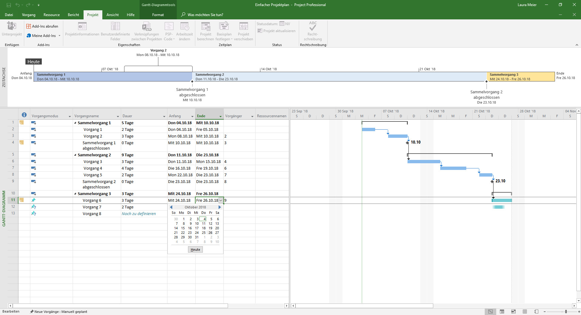 Microsoft Project Professional screenshot