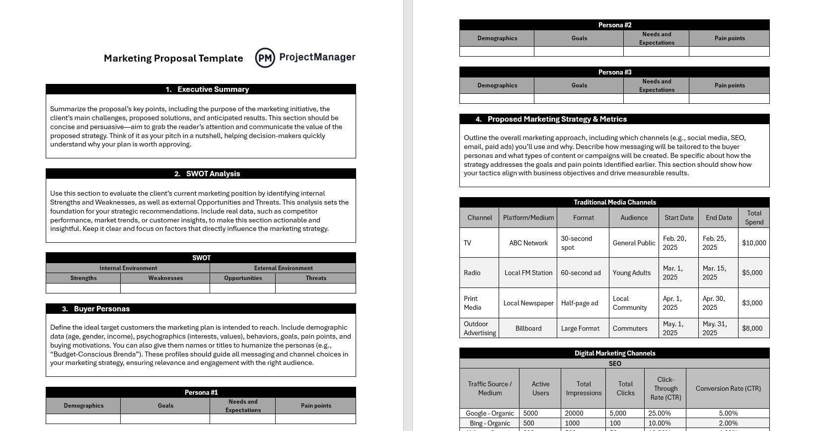 marketing proposal template